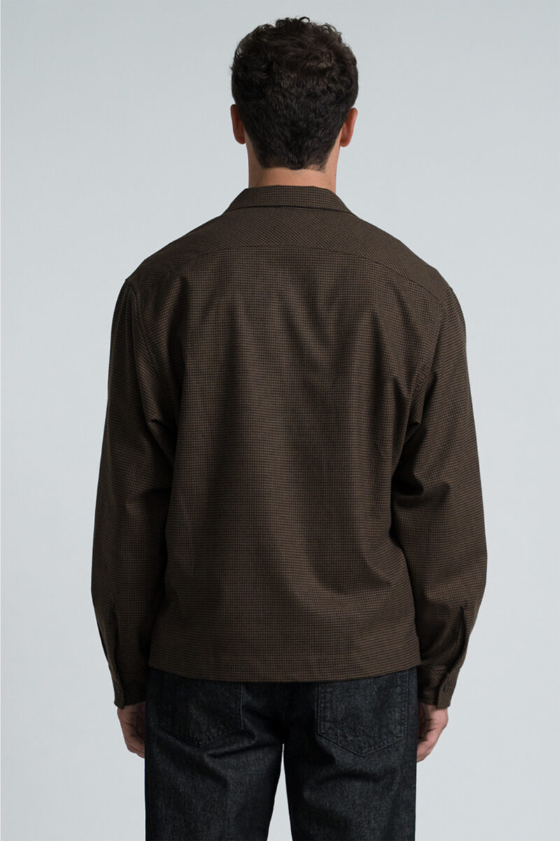 Overshirt Billy – Check Marrone