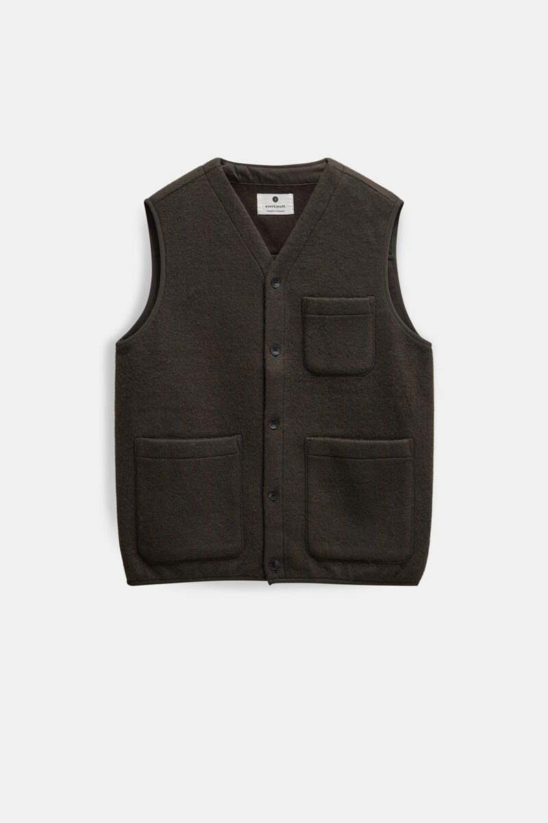 Akrasmus Boiled Wool Gilet